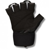 Перчатки для фитнеса INDIGO с широким напульсником кожа,эластан,неопрен SB-16-1089 Черный
