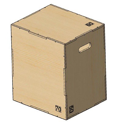 Универсальный PLYO BOX фанера, PROFI-FIT, 3 в 1, 50-60-70см